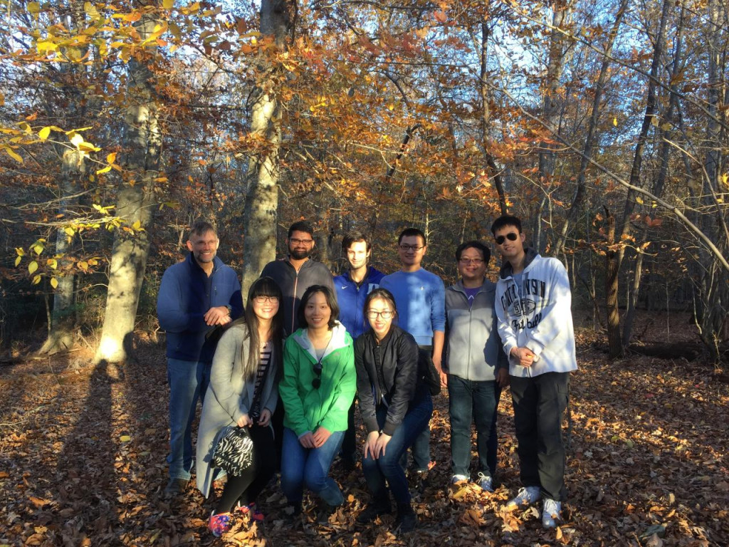 Zauscher Group Hiking at Eno Fall 2017
